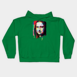 monalisa smile wpap Kids Hoodie